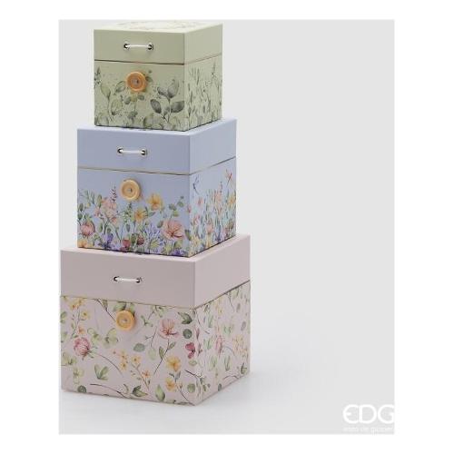 Edg Scatola regalo misura L (20x20x20cm) PASQUA FLOWER Assortito 8101398A999