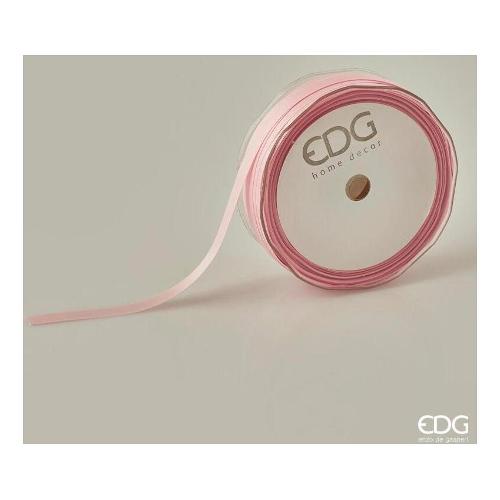 Edg Nastro regalo Raso in rotolo (10mm x 50m) Rosa pallido 330526 510