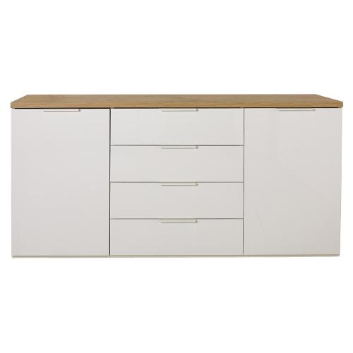 Composad MUNDI Madia Bianco e Rovere artisan (170cm) Mobile KIT