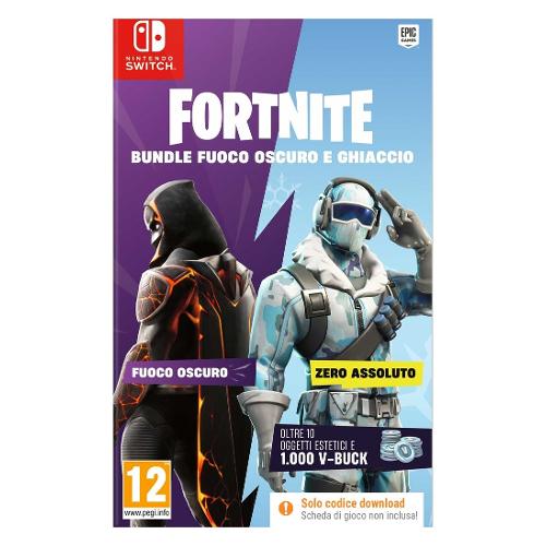 Epic Games SWITCH Fortnite Bundle Fuoco Oscuro e Ghiaccio Digital Dowload PEGI 12+ SWSW2599