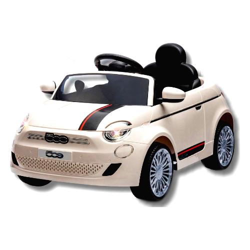 Biemme Bcs Auto elettrica 12V R C (15x70,5cm) FIAT 500 Bianco 1137 B