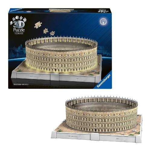 Ravensburger Puzzle 291 pz Colosseo con luci Led 8a+ (36,2x31x12,2cm) 3D 12008034