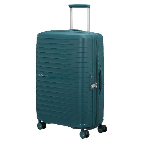 American Tourister Trolley rigido espandibile tg. M (77Lt) 4 ruote (46x26x68cm) FAST FORWARD Totally Teal 155260 2774