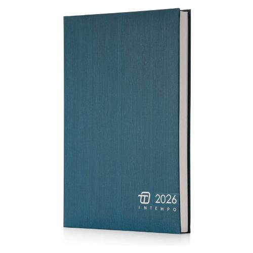 Intempo Agenda giornaliera 2026 12m Gen-Dic (21x30cm) CHARLIE Blu 7145CH32