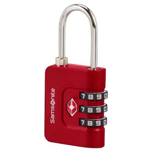 Samsonite Lucchetto bagaglio TSA con combinazione TA REVOLUTION Rosso 155577 1726