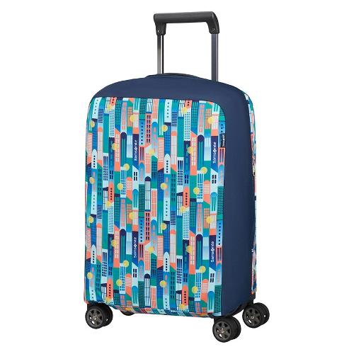 Samsonite Copri valigia (taglia S ) (55cm) pieghevole con custodia TA REVOLUTION City print 155589 T152