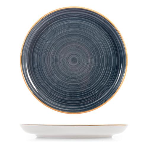 H&H Piatto frutta Stoneware (20cm) NORDIC Blu 1491503