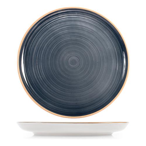 H&H Piatto piano Stoneware (26,5cm) NORDIC Blu 1491501