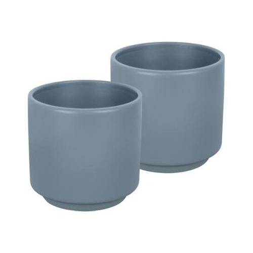 Brunner Set tazzine campeggio antislip 2 pz (5,5x5,5cm) melamina DOLOMIT Denim 0830031C C28