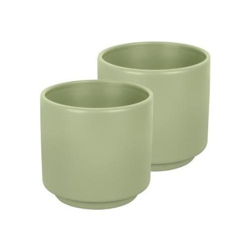 Brunner Set tazzine campeggio antislip 2 pz (5,5x5,5cm) melamina DOLOMIT Green 0830031C C43