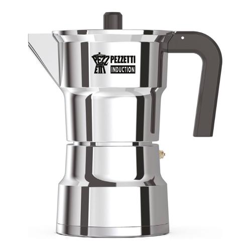 Pezzetti Caffettiera Alluminio 6 Tazze SOLIDEXPRESS induzione Cromo lucido 1656NEW