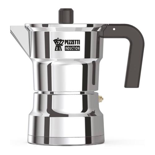 Pezzetti Caffettiera Alluminio 3 Tazze SOLIDEXPRESS induzione Cromo lucido 1655NEW