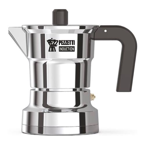 Pezzetti Caffettiera Alluminio 2 Tazze SOLIDEXPRESS induzione Cromo lucido 1654NEW