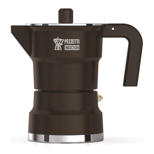 Pezzetti Caffettiera Alluminio 2 Tazze SOLIDEXPRESS induzione Nero fumo 1654VNEW