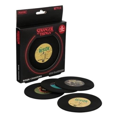 Paladone Set sottobicchieri 4 pz Plastica WSQK Coasters STRANGER THINGS Colori e soggetti assortiti PP15075ST