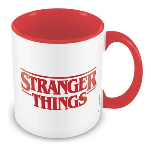 Paladone Tazza mug Ceramica (350ml) Red Logo STRANGER THINGS Bianco e Rosso MGC25289