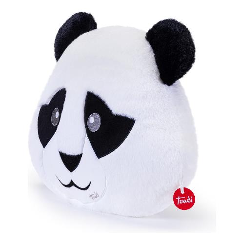 Trudi Peluche Cuscino Panda (35x9x37cm) PILLOW Bianco e Nero 28096