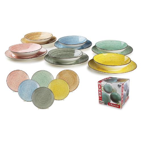 Arabel Brinsley Servizio piatti Porcellana 18 pz NIVES Multiolore