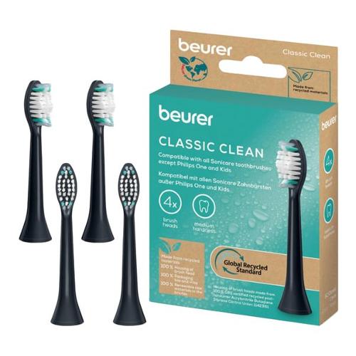 Beurer Spazzolino ricambio Classic Clean Black (4pz) 10521
