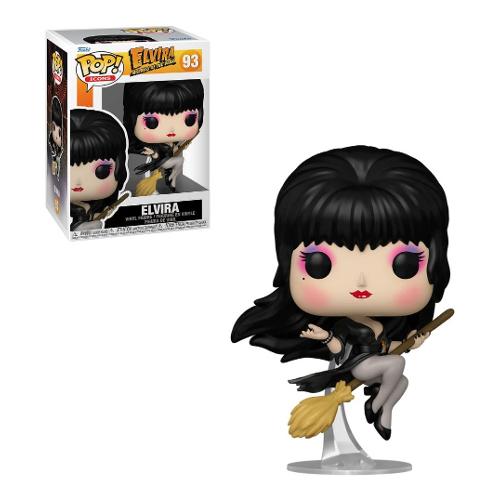 Funko POP ICONS Elvira Mistress Of The Dark Icon Elvira On Broom 93 86440