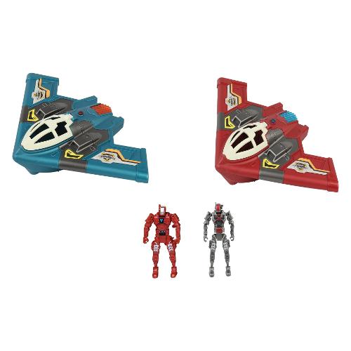Ods Set astronave luci e suoni con personaggio h.12 cm MARS SPACE COLONY Assortito 42922