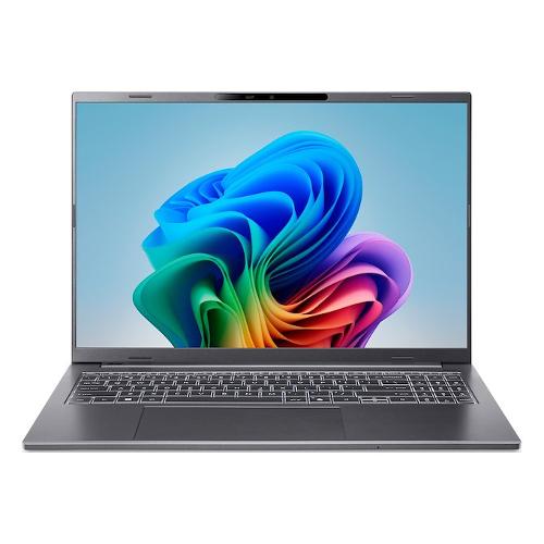 Acer Notebook 16" ASPIRE 16 AI A16 11M X8E6 ( Snapdragon X Plus X1 26 100 16GB 512GB ) Grey NX JLNET 001
