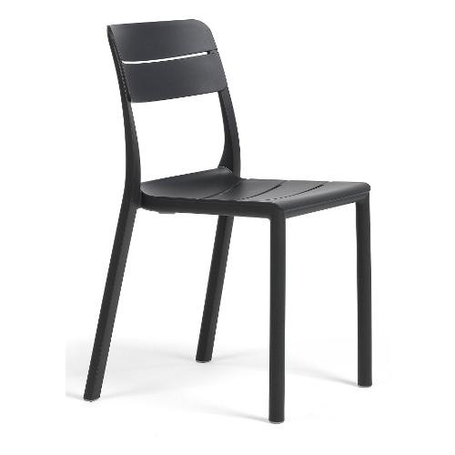 Nardi Sedia da esterno polipropilene CASSIA Bistrot Antracite 40221 02 000