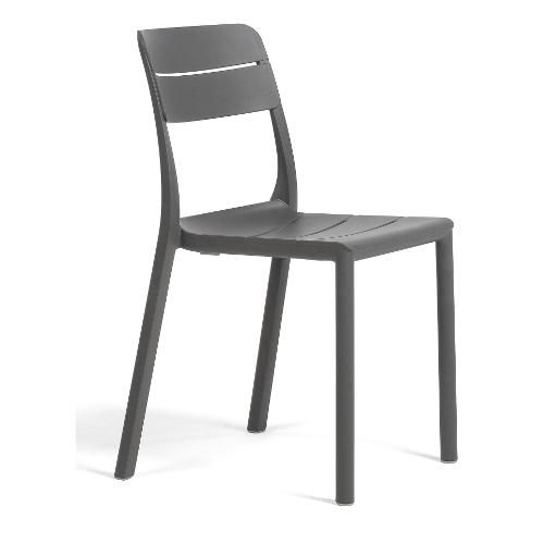 Nardi Sedia da esterno polipropilene CASSIA Bistrot Basalto 40221 25 000