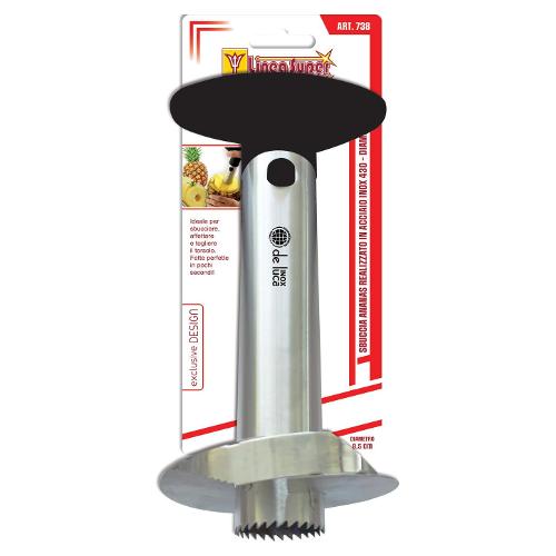 De Luca Taglia ananas Inox sbuccia e affetta LINEA SUPER INOX Satinato Art.738