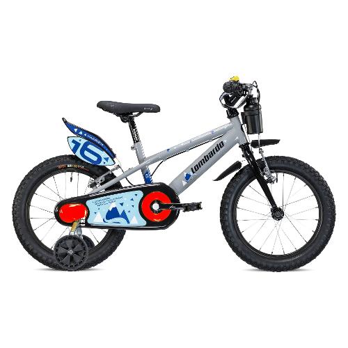 Cicli Lombardo Mountain Bike acciaio ( 1 vel ) 16" con rotelle VULCANO Grey Tomaia V.2 Glossy DY16S223 C04