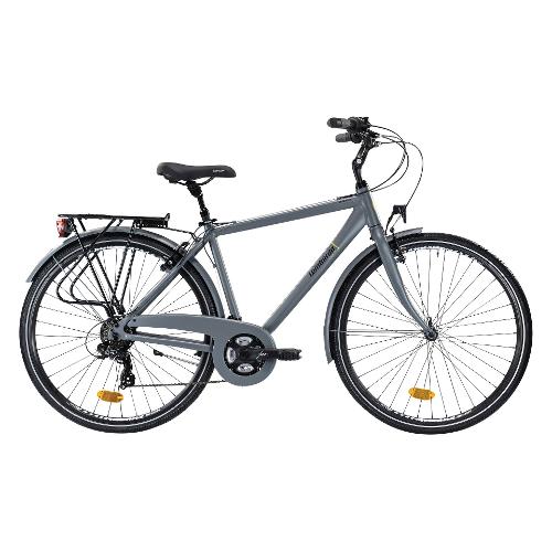 Cicli Lombardo City Bike alluminio ( 21 vel ) 28" TARANTO MAN Grey Mapace Matt DT280353 C02 (taglia 53 )