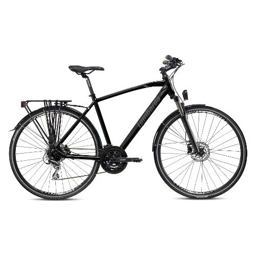Cicli Lombardo Bici Trekking alluminio ( 24 vel ) 28" AMANTEA CITY MAN Black Ossidiana Matt DF280846 C01 (taglia 46 )