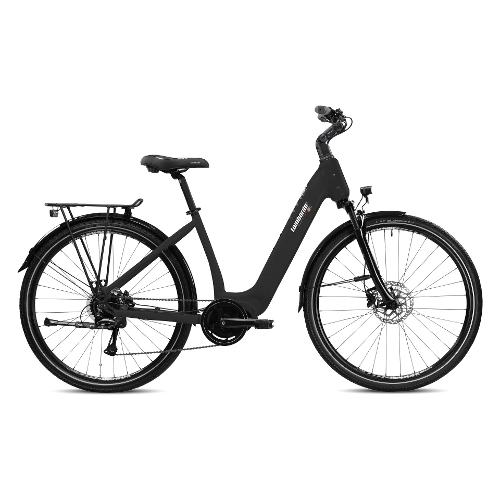 Cicli Lombardo Bici Trekking elettrica 28" ( 36V; 20Ah 720Wh ) MARATEA PLUS AGEVOLE Black Ossidiana Matt MT280248 C01 (taglia 48 )