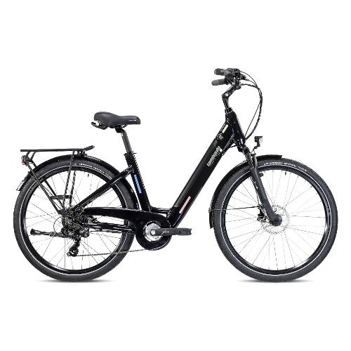 Cicli Lombardo City Bike elettrica 26" ( 36V; 14Ah 504Wh ) TRASTEVERE AGEVOLE Black Ossidiana Glossy MC260144 C01 (taglia 44 )
