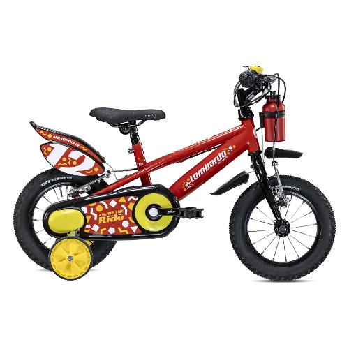 Cicli Lombardo Mountain Bike acciaio ( 1 vel ) 12" con rotelle MONOPOLI Red Lollipop Glossy DY120119 C01