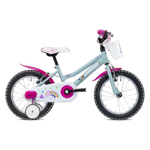 Cicli Lombardo Mountain Bike acciaio ( 1 vel ) 16" con rotelle CREMONA Green Sugar Glossy DY160423 C02