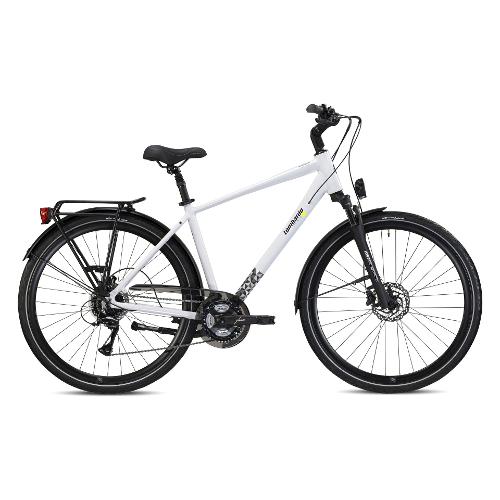 Cicli Lombardo City Bike alluminio ( 24 vel ) 28" MILANO MAN White Neve Glossy DT280148 C01 (taglia 48 )