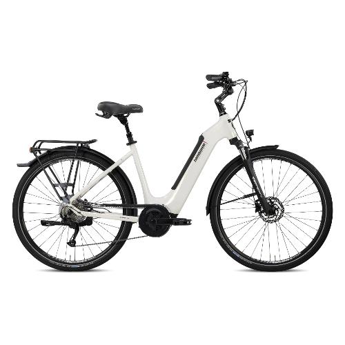 Cicli Lombardo City Bike elettrica 28" ( 36V; 17,3Ah 625Wh ) MONTECATINI 3.0 AGEVOLE White Neve Glossy EC280243 C01 (taglia 43 )