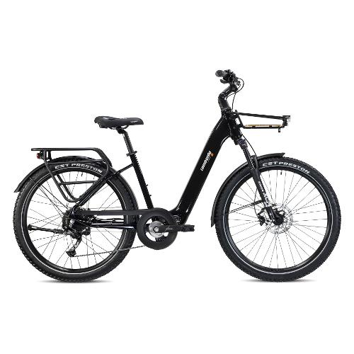 Cicli Lombardo City Bike elettrica 27,5" ( 36V; 20Ah 720Wh ) SAPRI Black Ossidiana Glossy MC270148 C01 (taglia 48 )