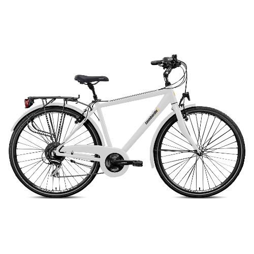Cicli Lombardo City Bike alluminio ( 21 vel ) 28" TARANTO MAN White Neve Glossy DT280353 C01 (taglia 53 )