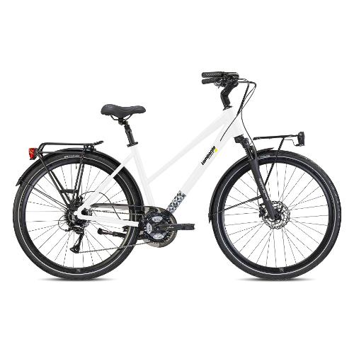 Cicli Lombardo City Bike alluminio ( 24 vel ) 28" MILANO AGEVOLE White Neve Glossy DT280243 C03 (taglia 43 )