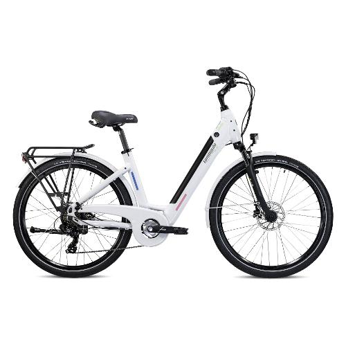 Cicli Lombardo City Bike elettrica 26" ( 36V; 14Ah 504Wh ) TRASTEVERE AGEVOLE White Neve Glossy MC260144 C02 (taglia 44 )