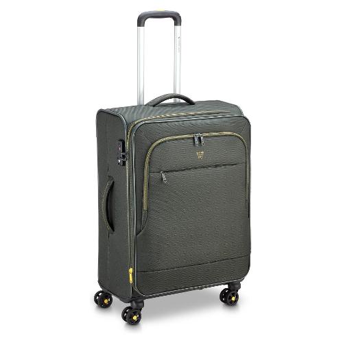 Roncato Trolley morbido tg. M 4 ruote FLYOVER Verde 41411247