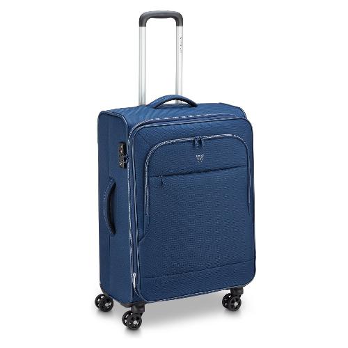 Roncato Trolley morbido tg. M 4 ruote FLYOVER Blu 41411223