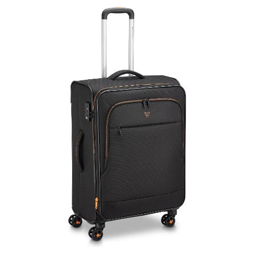 Roncato Trolley morbido tg. M 4 ruote FLYOVER Nero 41411201