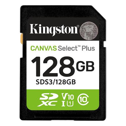 Kingston SD 128GB CANVAS SELECT PLUS SDS3 128GB