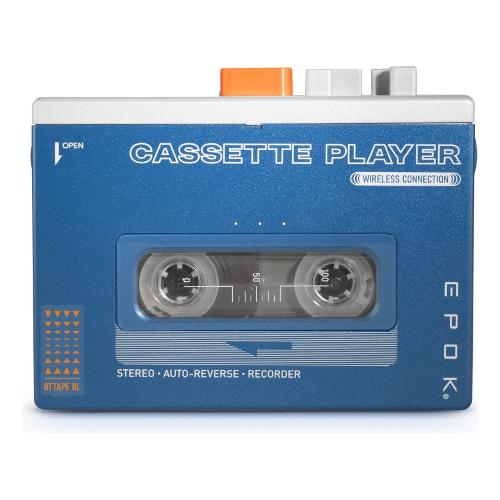 Big Ben Lettore audio cassette EPOK Rewind+ Blue e Gray BTTAPEBL