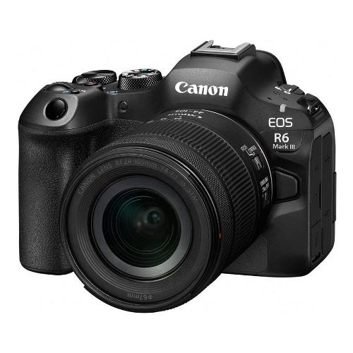 Canon Fotocamera mirrorless 32,5Mpx Full frame EOS R6 MARK III Kit RF 24 105mm 4.0 7.1 IS STM Black 7084C020