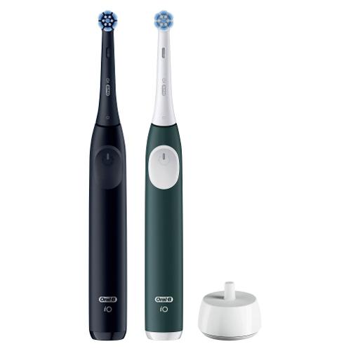 Oral B Spazzolino elettrico IO SERIES 2 Duo Pack Night black e Forest green 62418