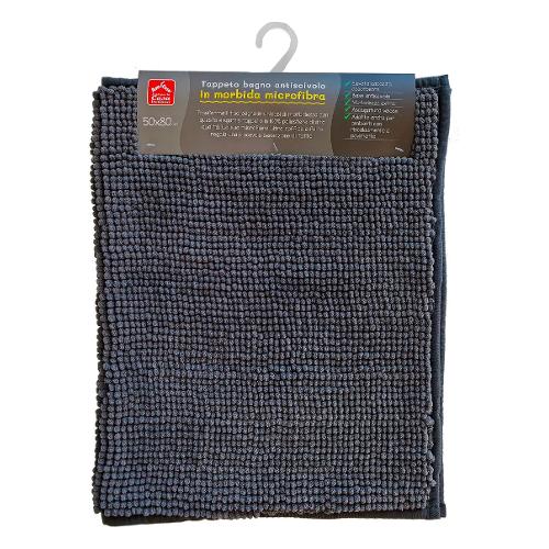 Amicasa Tappeto bagno Art 34 Grigio scuro (80x50cm) YM5011